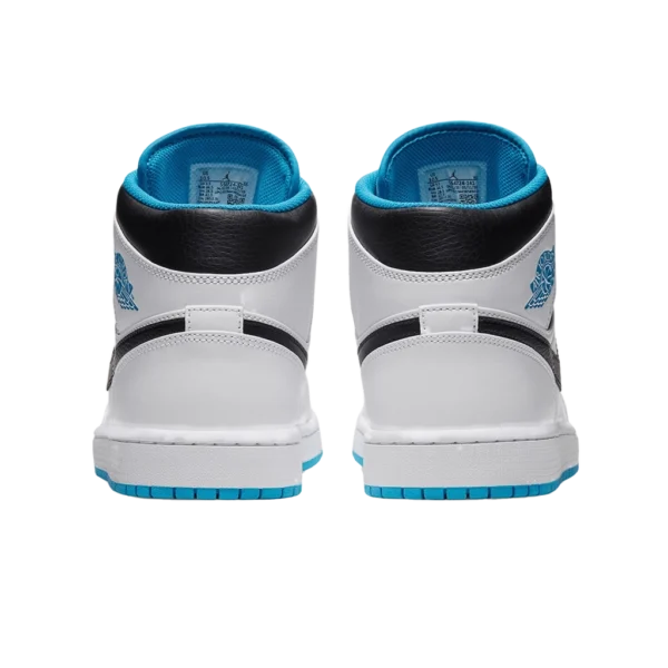 ⁦Air Jordan 1 Mid Laser Blue White Black⁩ – תמונה ⁦3⁩