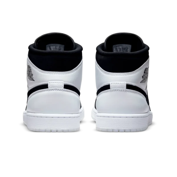 ⁦Air Jordan 1 Mid SE "Diamond" Black White⁩ – תמונה ⁦3⁩