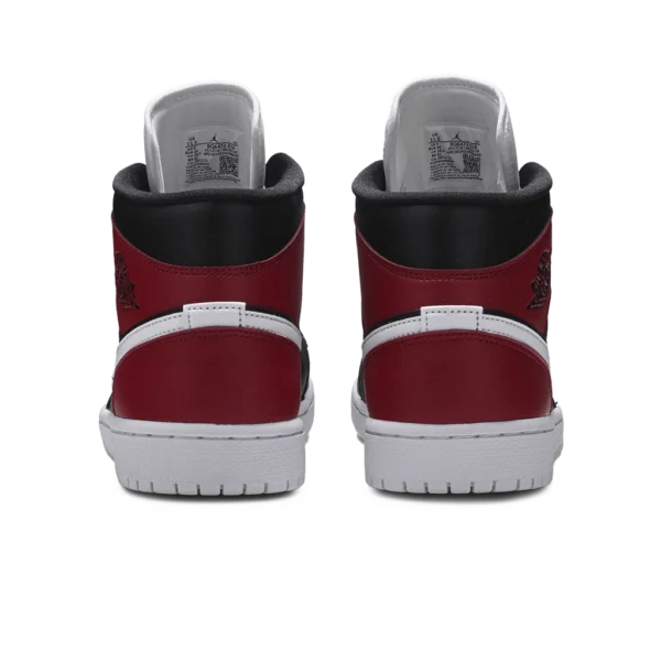 ⁦Air Jordan 1 Mid Noble Red Black White⁩ – תמונה ⁦3⁩
