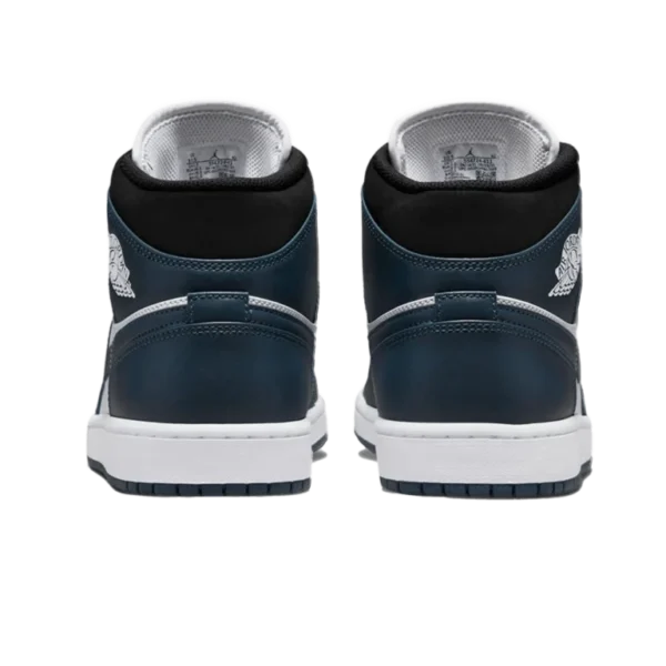⁦Air Jordan 1 Mid Armory Navy Black White⁩ – תמונה ⁦3⁩
