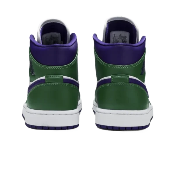 ⁦Air Jordan 1 Mid SE Aloe Verde Court Purple White⁩ – תמונה ⁦3⁩