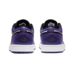 ⁦Air Jordan 1 Low White Court Purple Black⁩ – תמונה ⁦3⁩