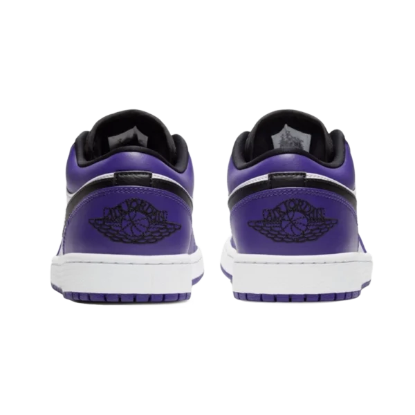 ⁦Air Jordan 1 Low White Court Purple Black⁩ – תמונה ⁦3⁩