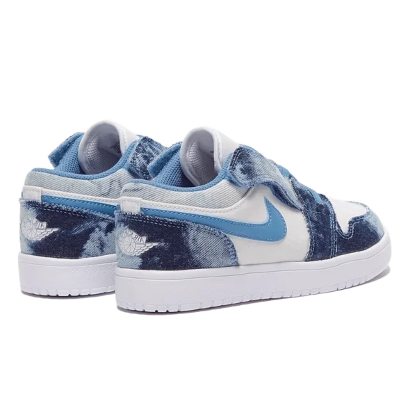 ⁦Air Jordan 1 Low Washed Denim White⁩ – תמונה ⁦3⁩