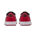 ⁦Air Jordan 1 Low "Black Toe" White Black Varsity Red⁩ – תמונה ⁦3⁩