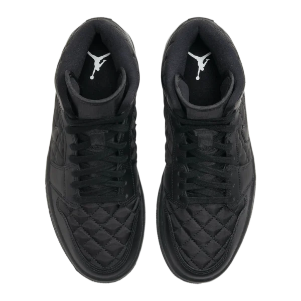 ⁦Air Jordan 1 Mid SE Black Quilted⁩ – תמונה ⁦4⁩