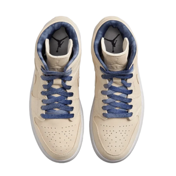 ⁦Air Jordan 1 Mid SE Summit White Midnight Navy⁩ – תמונה ⁦4⁩