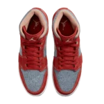⁦Air Jordan 1 Mid Denim Red⁩ – תמונה ⁦4⁩