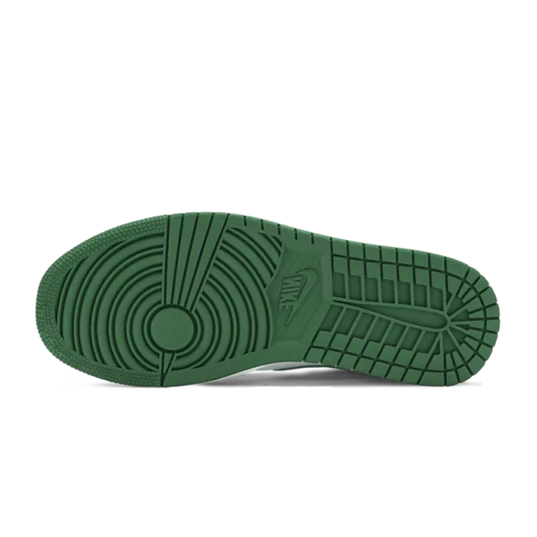 ⁦Air Jordan 1 Mid Pine Green White Black⁩ – תמונה ⁦4⁩