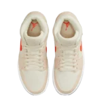 ⁦Air Jordan 1 Mid SE "Corduroy" Sail Orange Quartz White⁩ – תמונה ⁦4⁩