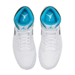 ⁦Air Jordan 1 Mid Laser Blue White Black⁩ – תמונה ⁦4⁩