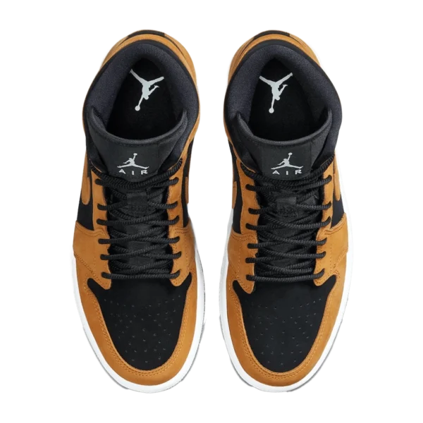 ⁦Air Jordan 1 Mid SE Desert Ochre Black⁩ – תמונה ⁦4⁩