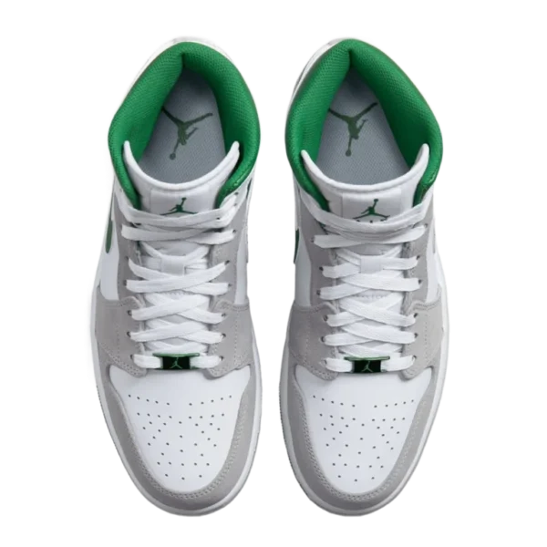 ⁦Air Jordan 1 Mid Grey Green⁩ – תמונה ⁦4⁩