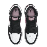 ⁦Air Jordan 1 Mid White Black Light Arctic Pink⁩ – תמונה ⁦4⁩