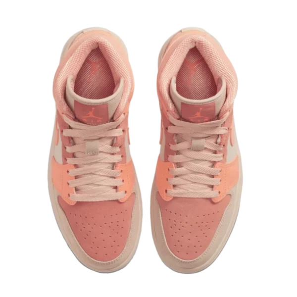⁦Air Jordan 1 Mid Atomic Orange Apricot Agate⁩ – תמונה ⁦4⁩