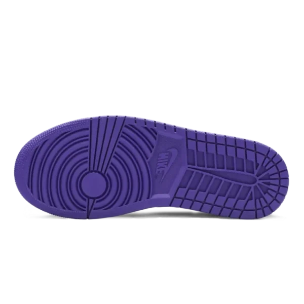 ⁦Air Jordan 1 Mid SE Aloe Verde Court Purple White⁩ – תמונה ⁦4⁩