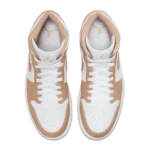 ⁦Air Jordan 1 Mid Tan White Gum⁩ – תמונה ⁦4⁩