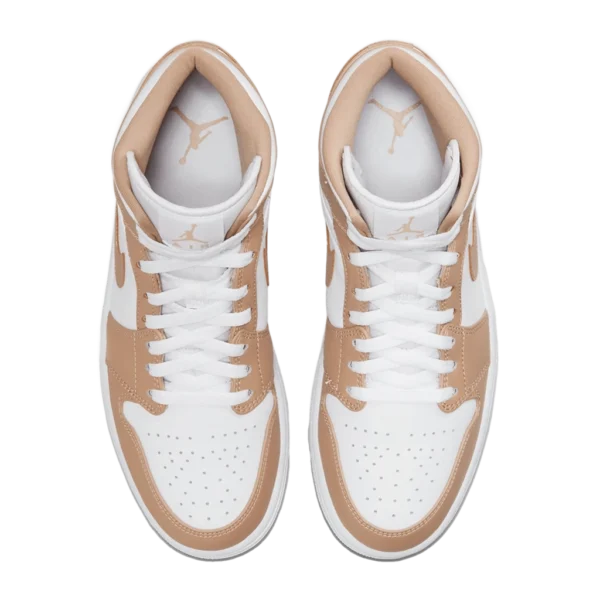 ⁦Air Jordan 1 Mid Tan White Gum⁩ – תמונה ⁦4⁩