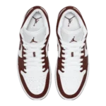 ⁦Air Jordan 1 Low White Team Red⁩ – תמונה ⁦4⁩