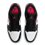 ⁦Air Jordan 1 Low Black Siren Red White⁩ – תמונה ⁦4⁩