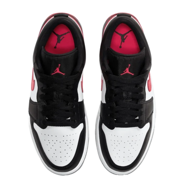 ⁦Air Jordan 1 Low Black Siren Red White⁩ – תמונה ⁦4⁩