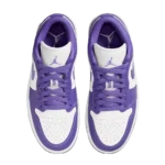 ⁦Air Jordan 1 Low Psychic Purple White⁩ – תמונה ⁦4⁩