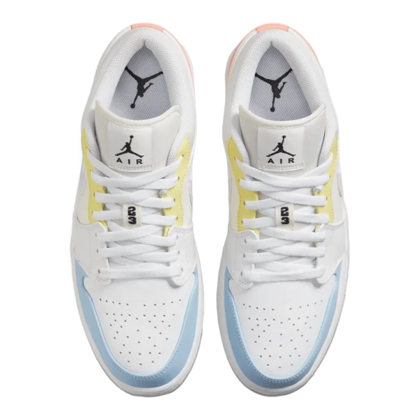 ⁦Air Jordan 1 Low "To My First Coach" Sail White Opti Yellow⁩ – תמונה ⁦4⁩