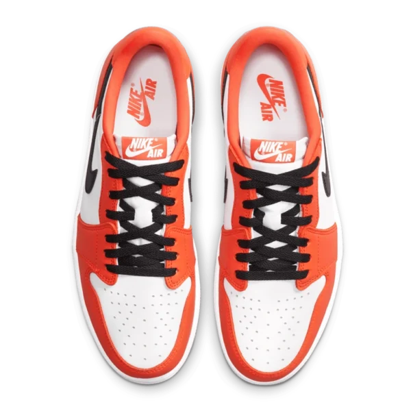 ⁦Air Jordan 1 Low OG Starfish White Black⁩ – תמונה ⁦4⁩