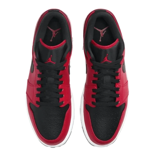 ⁦Air Jordan 1 Low "Reverse Bred" Gym Red Black White⁩ – תמונה ⁦4⁩
