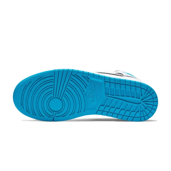 ⁦Air Jordan 1 Mid Laser Blue White Black⁩ – תמונה ⁦5⁩