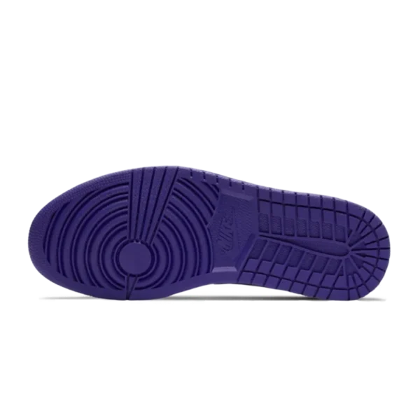 ⁦Air Jordan 1 Low White Court Purple Black⁩ – תמונה ⁦5⁩