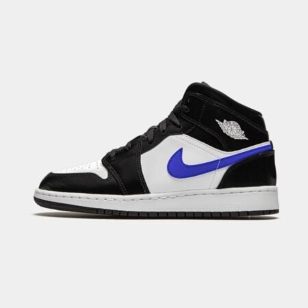Air Jordan 1 Mid Black Racer Blue White