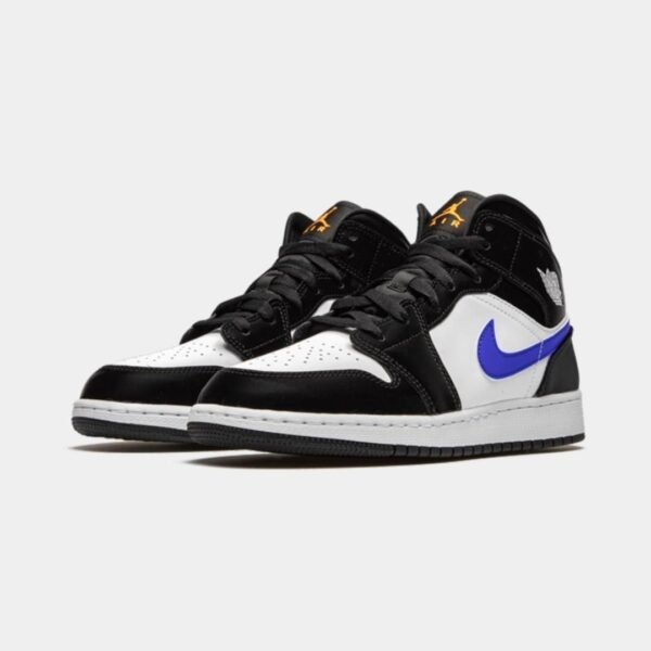 Air Jordan 1 Mid Black Racer Blue White