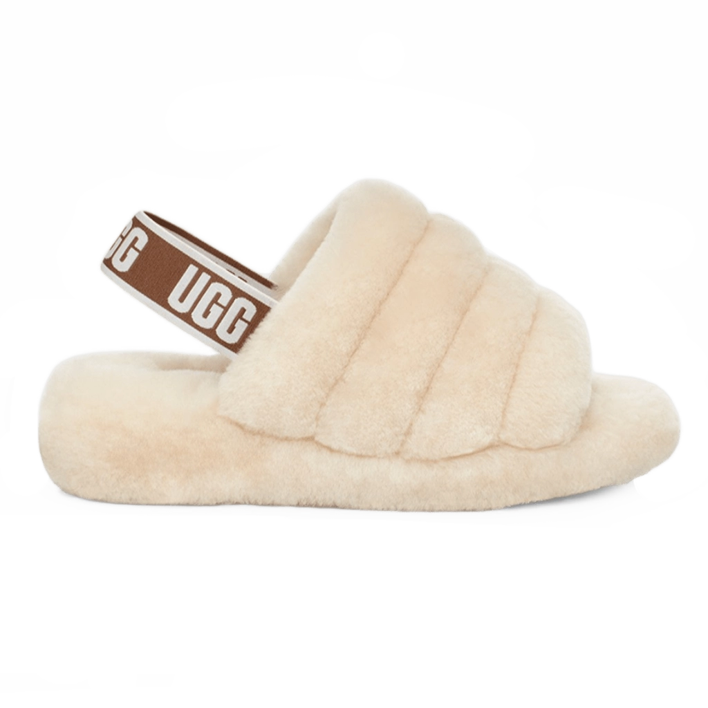 1 UGG Fluff Yeah Slide Natural – תמונה 1