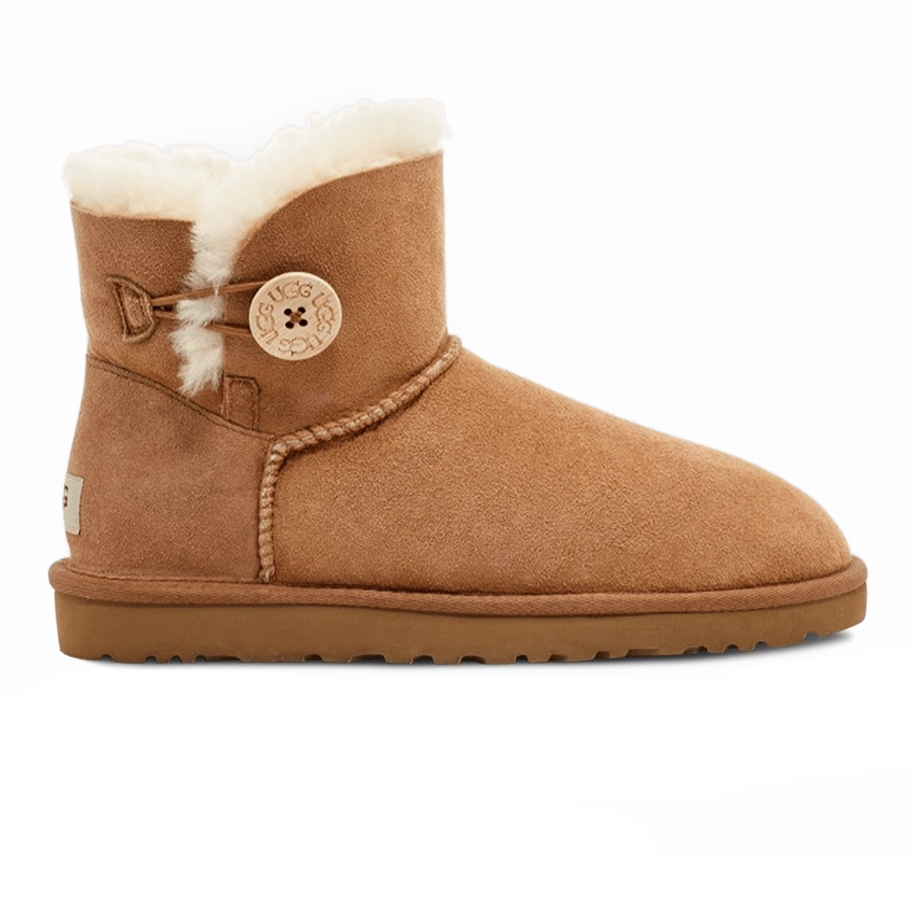 1 UGG Mini Bailey Button II Boot Chestnut – תמונה 1
