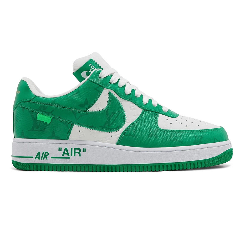 1 Nike Air Force 1 Low x Louis Vuitton White Green – תמונה 1