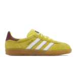 Adidas Gazelle Indoor Bright Yellow Cloud White Collegiate Burgundy