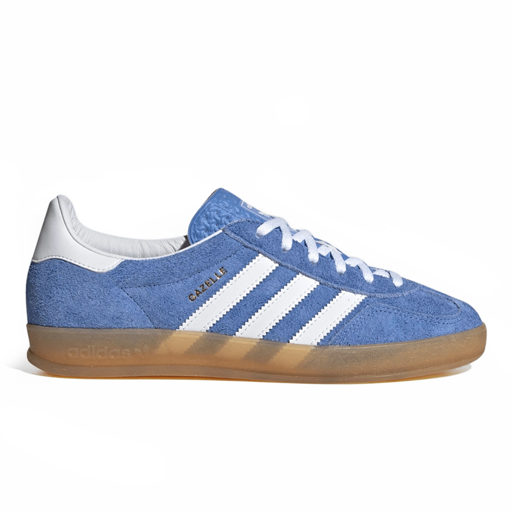 1 Adidas Gazelle Indoor Blue Fusion Cloud White Gold Metallic – תמונה 1