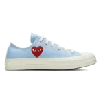 Converse Chuck 70 Low x Comme des Garçons PLAY Bright Blue