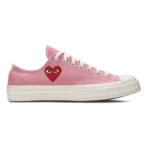 Converse Chuck 70 Low x Comme des Garçons PLAY Bright Pink