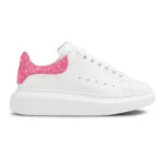 Alexander McQueen Oversized Sneaker White Glitter Detail