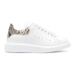 Alexander McQueen Oversized Sneaker White Contrast Heel Counter