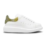 Alexander McQueen Oversized Sneaker White Crystal Embellishment