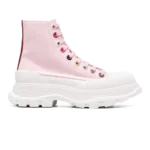 Alexander McQueen Tread High Top Lace White Pink