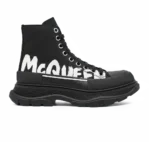 Alexander McQueen Tread Slick Boots Black White