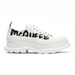 Alexander McQueen Tread Slick Graffiti White Black