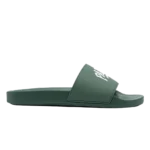 Balenciaga Paris Logo Pool Slides Green