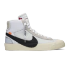 Off-White x Blazer Mid White Black-Muslin