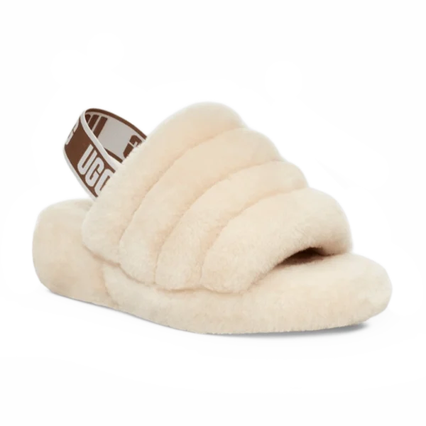 ⁦UGG Fluff Yeah Slide Natural⁩ – תמונה ⁦2⁩