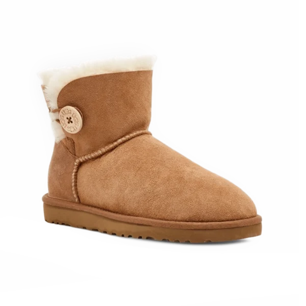 ⁦UGG Mini Bailey Button II Boot Chestnut⁩ – תמונה ⁦2⁩